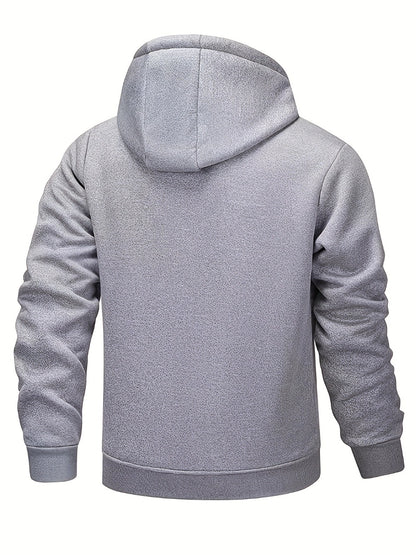 Men's Versatile Fleece Zip-Up Hoodie