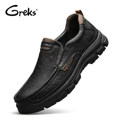 GREKS Loafers Slip On Loafer Casual Walking Shoes Comfortable for Work Office Dress Outdoor