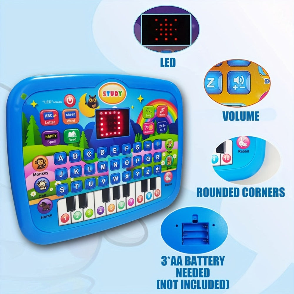 Kids Electronic Learning Tablet Toy - Letters, Numbers, Music and Piano Keys
