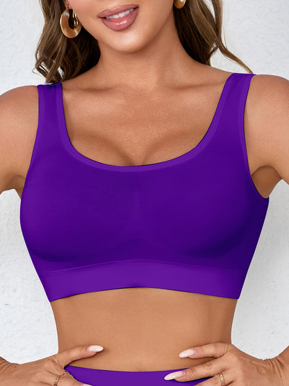 3pcs Set Of Women'S Sports Bra, Seamless, Breathable, Lightweight Without Chest Pads, Vest Underwear, Yoga Running Sports Bra