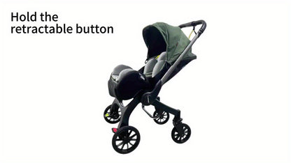 Baby Stroller - Metal Frame And Comfortable Fabric, Foldable And Bidirectional, Equipped with a Seat Belt, Adjustable Sunshade Roof | It Is Very Suitable for Outdoor Travel And As a Gift During Festivals
