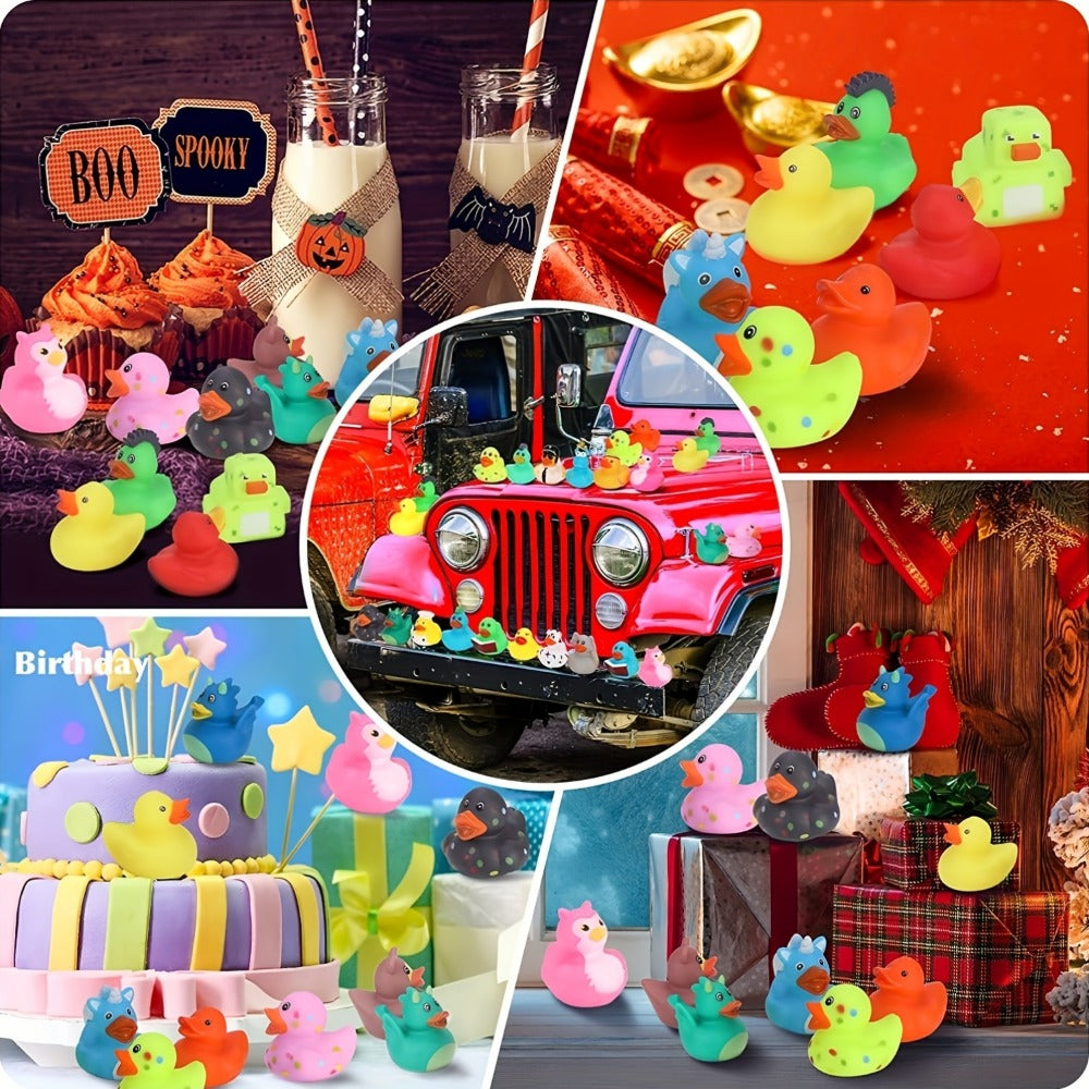 Rubber Duck Bath Toys - Assorted Mini Bulk Pack