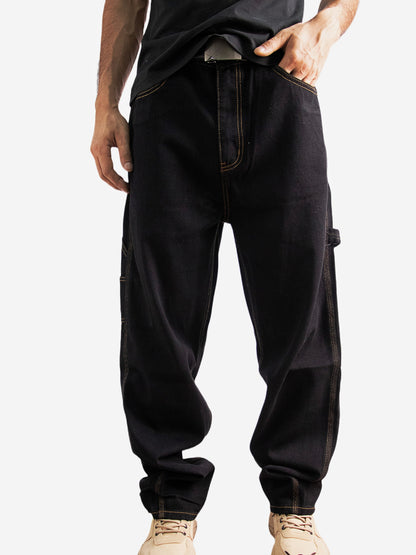 Men's Jeans West Coast Street Dance Skateboard Pants Men's Street Loose Hip Hop Oldschool Denim Pants