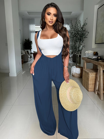 Women's Casual Wide Leg Palazzo Pants - Adjustable Drawstring Waist, Super-Long Length, Loose Fit with Pockets, Machine Washable Lounge & Casual Trousers for All Seasons, Comfortable Clothing | Decorative Drawstring | Soft Texture