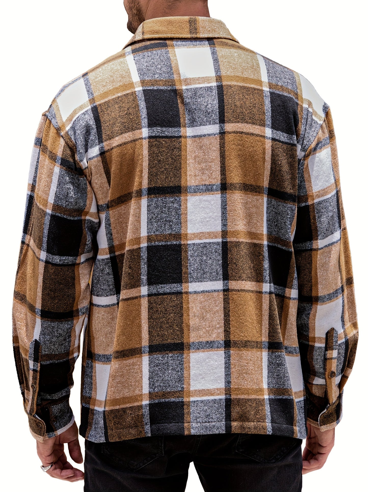 This Unisex, Retro-style Casual Shirt Features A Classic Plaid Design And A Minimalist Aesthetic. The Collared Design Makes It Suitable For Year-round Wear, And The Loose, Comfortable Fit Caters To Various Styling Needs. A Small Gift Is Included.