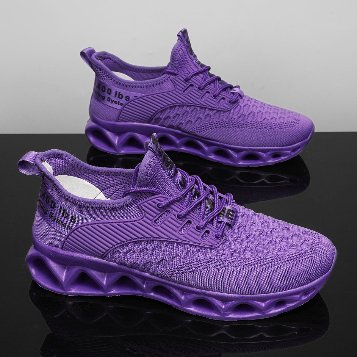 [Breathable Running Sneakers] Men's Stylish Breathable Running Shoes | Lightweight Non-Slip Blade Sole Sneakers for Walking, Tennis & Casual Wear | Shock-Absorbing Sneakers with Fashion Print Upper