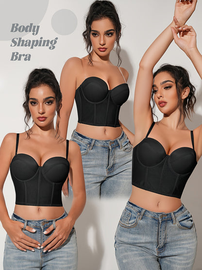 Lingerie for Women Featuring a Seductive French Mesh Bra with Detachable Straps, Discreet Underwire, Made from 90% Polyamide And 10% Elastane, Crafted from Solid Fabric, with Fixed Padding, Designed for Adults