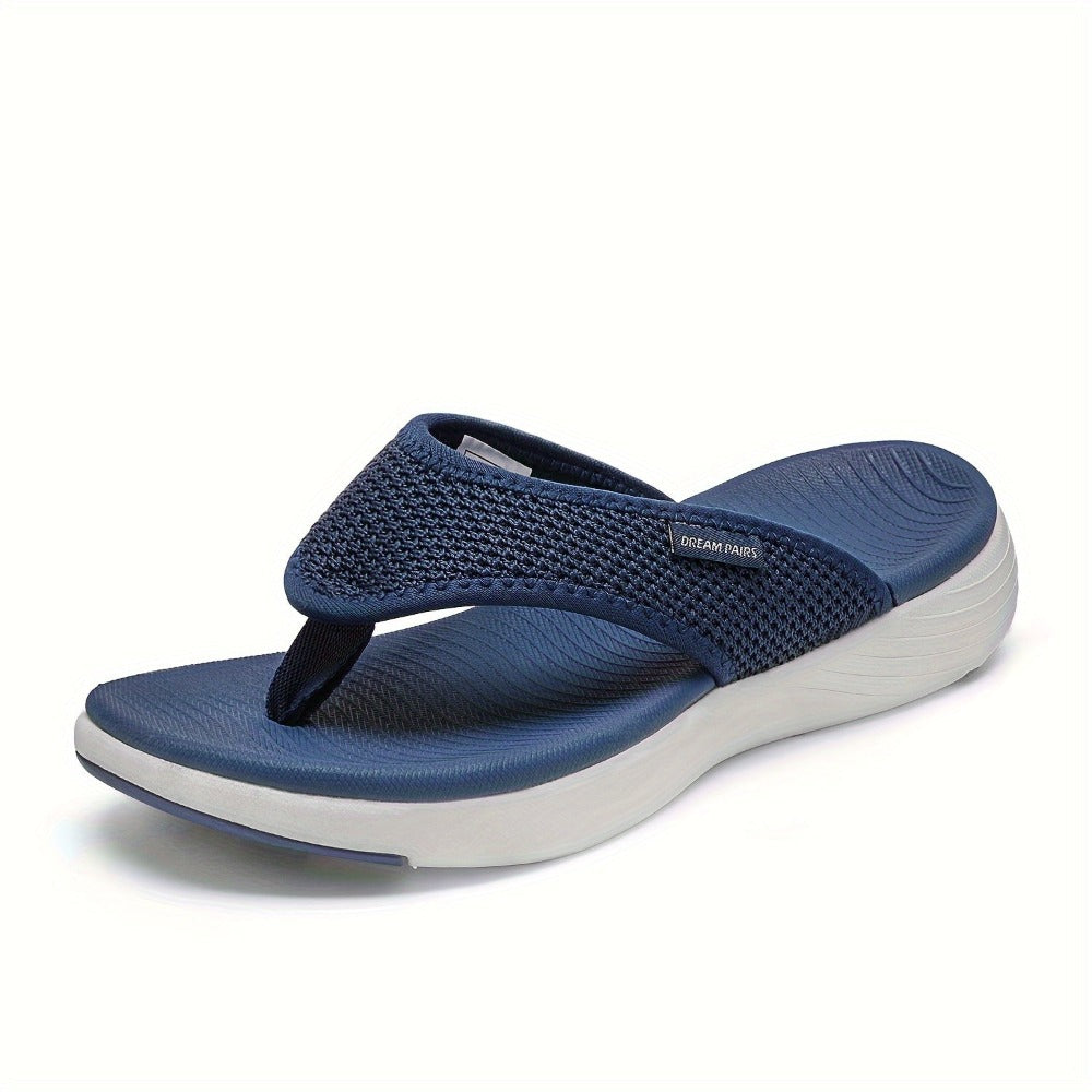 Women's Platform Sandals - Cushioned Comfort Slip-On for Everyday Wear