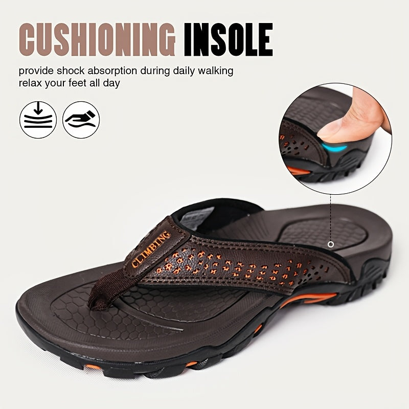Comfortable Casual Thong Sandals for Men, Suitable for Both Indoor And Outdoor Use, Featuring Arch Support And Ideal for Beach Outings