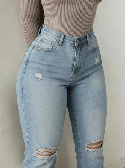 A Pair Of Plus-size Women'S Jeans, Flared Jeans, Slightly Stretchy, Lifts The Hips And Legs, Y2K Style, Fashionable, Casual And Elegant, Suitable For Various Occasions, Street Style, Evening Dates And Parties, Plus-size Jeans, Plus-size Denim.