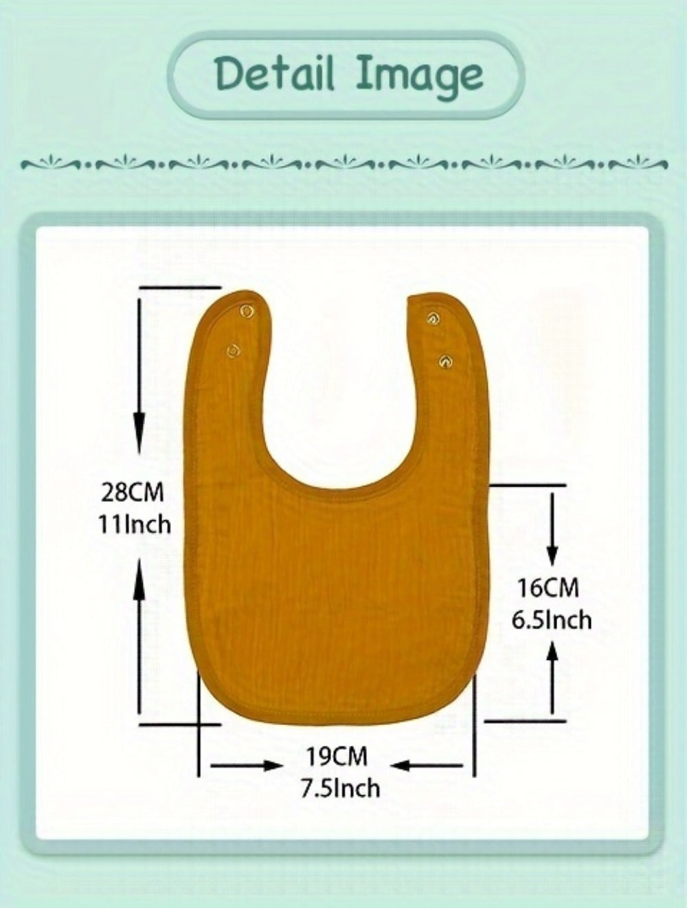 Baby Bib - 10-pcs Adjustable Muslin 10pcs