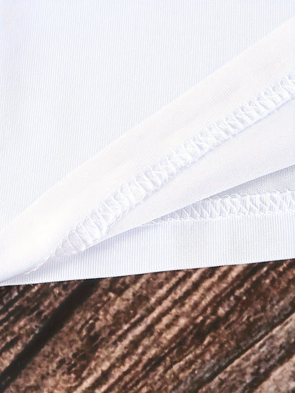Short-Sleeved T-Shirt with Contrast Trim, a Casual Crew Neck Top Suitable for Spring And Summer, Designed for Women