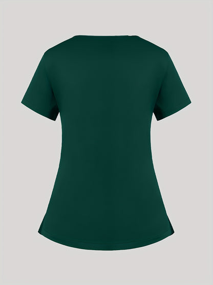 Women'S V-Neck Frosted Breathable Uniform Hand Washing Workwear Brush Hand Clothes Top