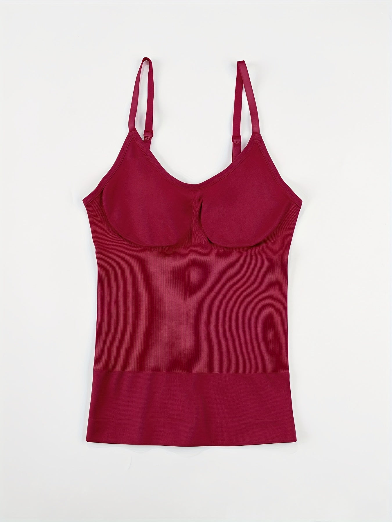 7pcs Set Women's Shapewear Camisole, Adjustable Straps Sleeveless Waist Cincher Tank Top, Waist Cincher Camisole, Body Shaping Top, Smooth Silhouette, Elegant Shapewear, Highquality Shapewear, Stretchy Fabric, Fitted Bodysuit, Women's Shaping Tank