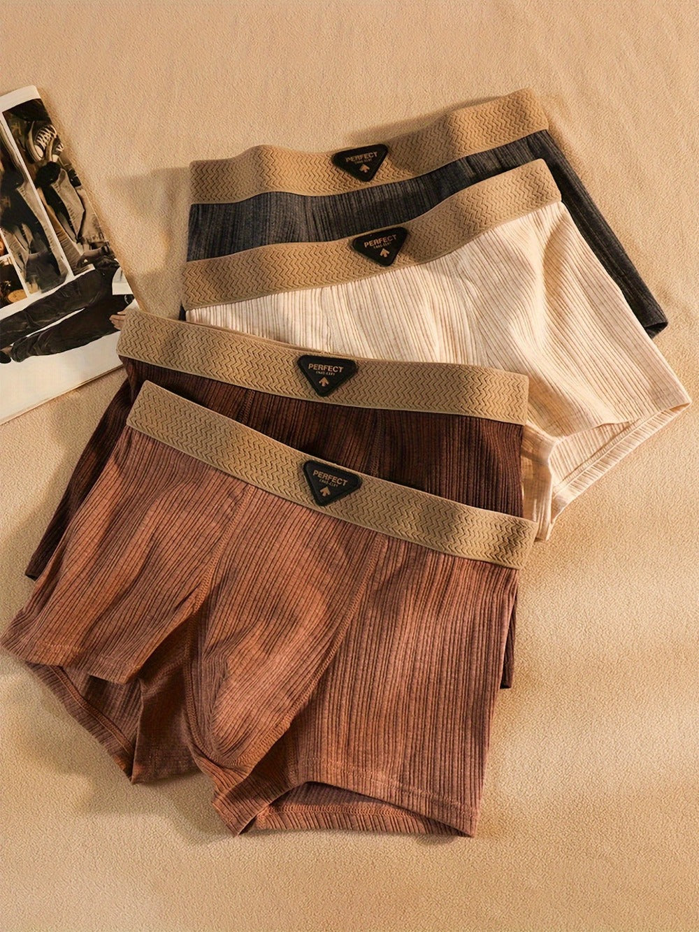 Men's Boxer Briefs - Breathable 4 Pack Soft