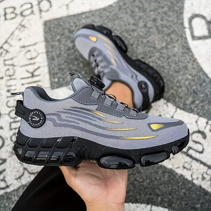 Steel Toe Work Shoes Man Slip Resistant Abrasion Resistant Construction Working Boots Comfortable Breathable Sneaker