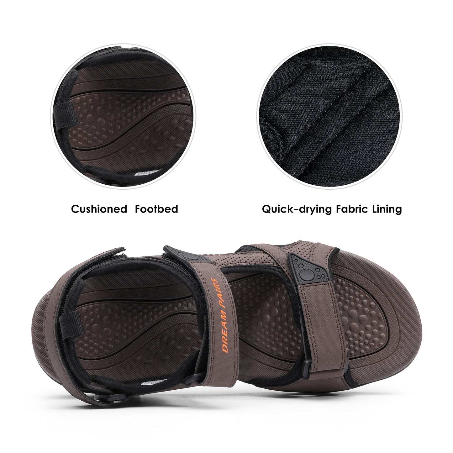 Men's Sandals Hiking Water Beach Sport Outdoor AthleticSupport Summer Sandals Durable and Stylish Fresh and Cool Convenient Design Sport Sandals Outdoor Hiking Sandal Open Toe Walking Sandals for Summer Beach Water Shoes