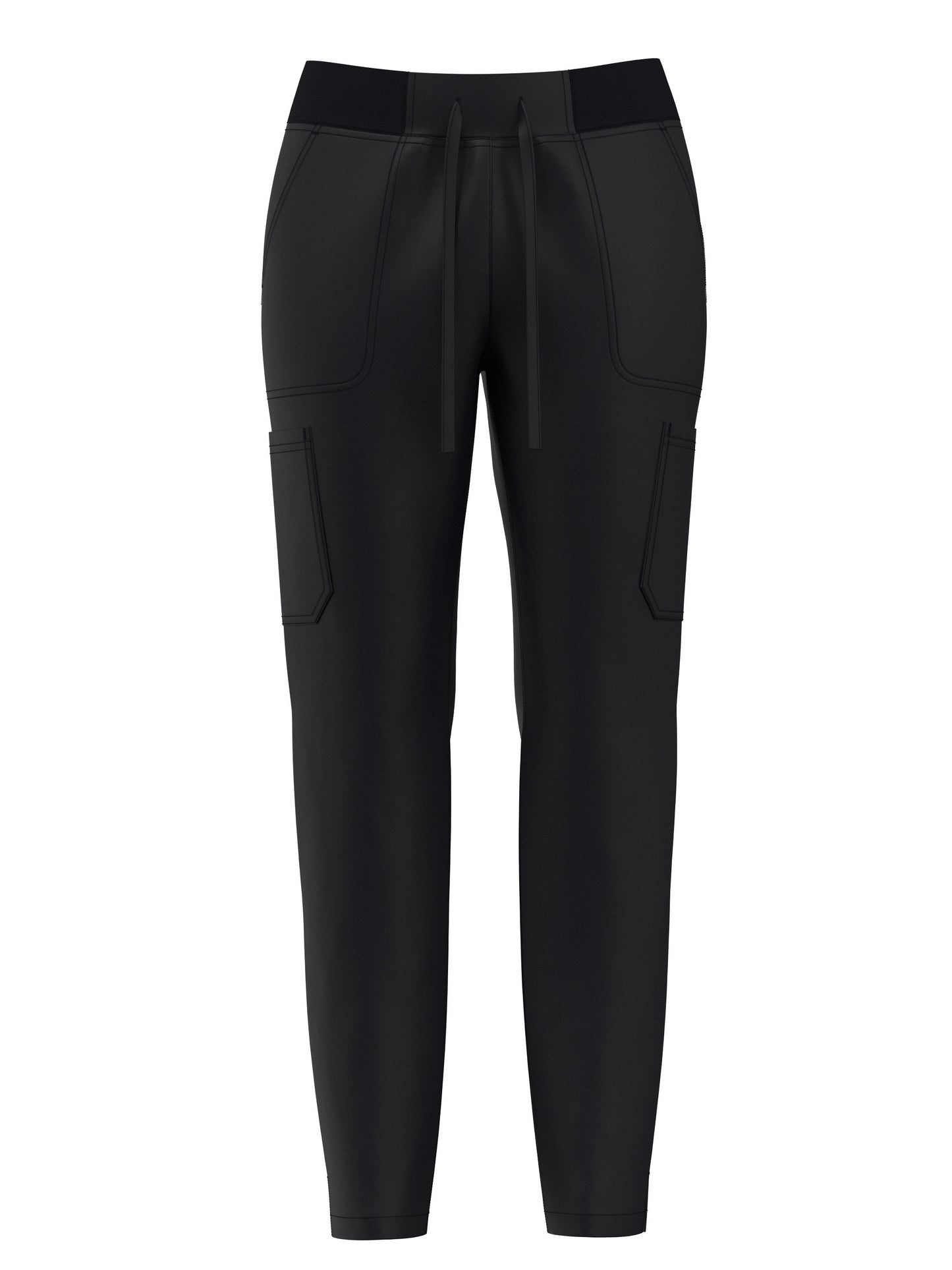 Women's Scrub Pants Set, Elastic Breathable Polyester Spandex Blend, V-Neck Short Sleeve with Pocket, Solid Color, for Work