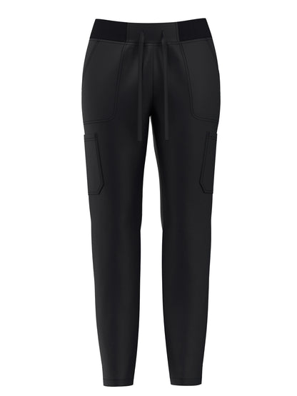 Women's Scrub Pants Set, Elastic Breathable Polyester Spandex Blend, V-Neck Short Sleeve with Pocket, Solid Color, for Work
