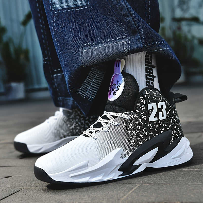 [Breathable Non-Slip Sneakers] Sneakers, Men's Basketball Shoes, Breathable And Non Slip, Outdoor Fashion Sports Shoes, Lightweight Running Shoes