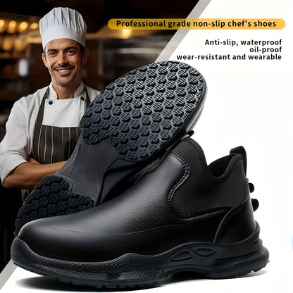 [Chef Shoes] Unisex All-Season Universal Chef Shoes, Slip-Over Design, Comfortable, Convenient And Durable, Specially Designed For Chefs, Suitable For Restaurant Food Industry Chef Shoes, Kitchen Work Shoes Men's And Women's Wear-Resistant Sneakers