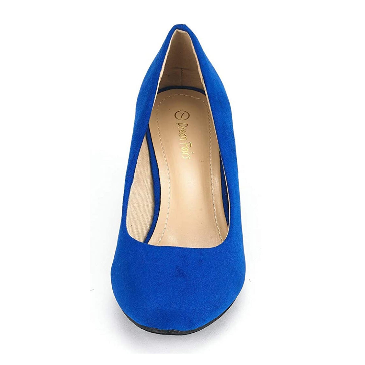 Women's Luvly Bridal Wedding Party Low Heel Pump Shoes Women’s High Heel Dress Pump Round Toe Shoe Classic Office Special Dressy Casual Wedding Pump Shoes