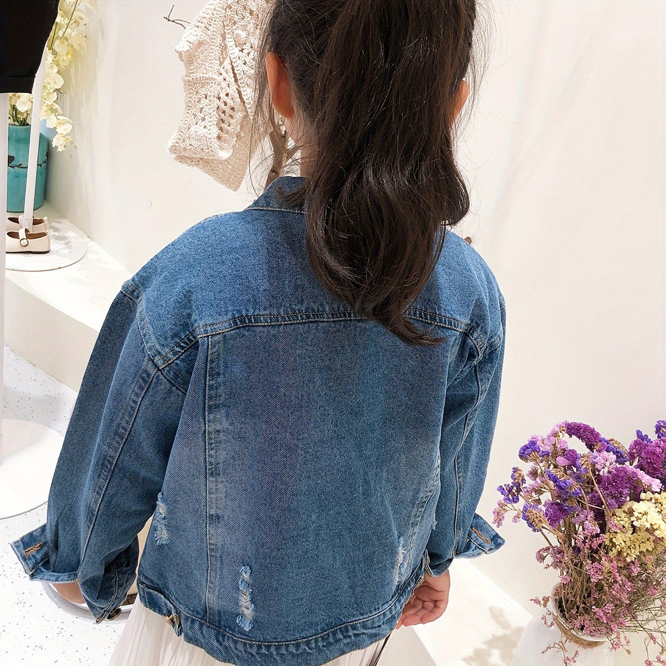 2024 New Kids Girls Boys Basic Jean Jacket Classic Coats Denim Tops Children Casual Outerwear Teen Outfit 5-14 Years