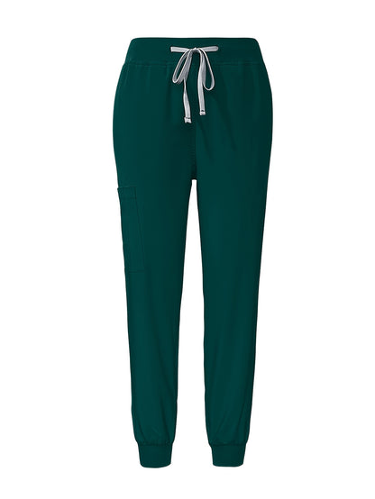[2pcs Scrub Suit Set] Ships From The United States] 2pcs Set Scrub Suit Set for Women Modern V-neck Top T-shirt & Tapered Leg Jogger Pants with Drawstring Nursing Uniforms Set Suitable for Pet Hospitals, Dental Clinics, Nursing Work, Etc