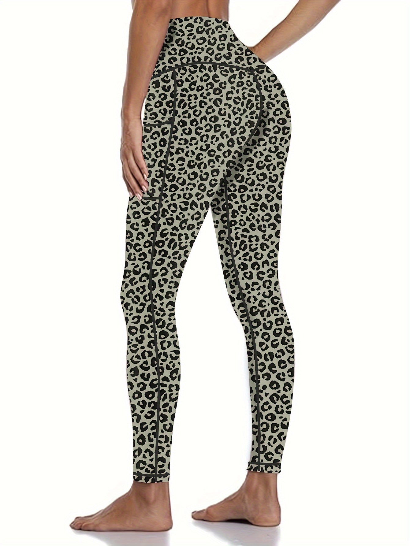 2026 5-Pack Plus Size Sports Leggings For Women, High-Waisted Cropped Yoga Pants With Pockets, Fitness Running Compression Tights, Game Day Fan Gear for Football and All Fans