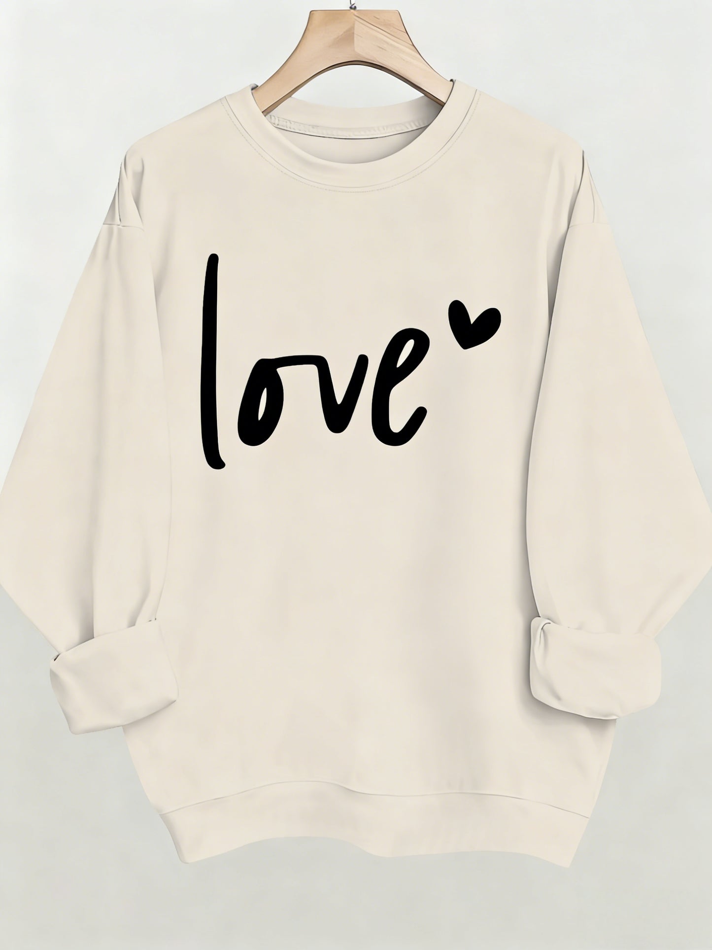 Women'S Casual Fashion Sweatshirt, Suitable for Autumn And Winter, Comfortable And Soft, Letter Pattern