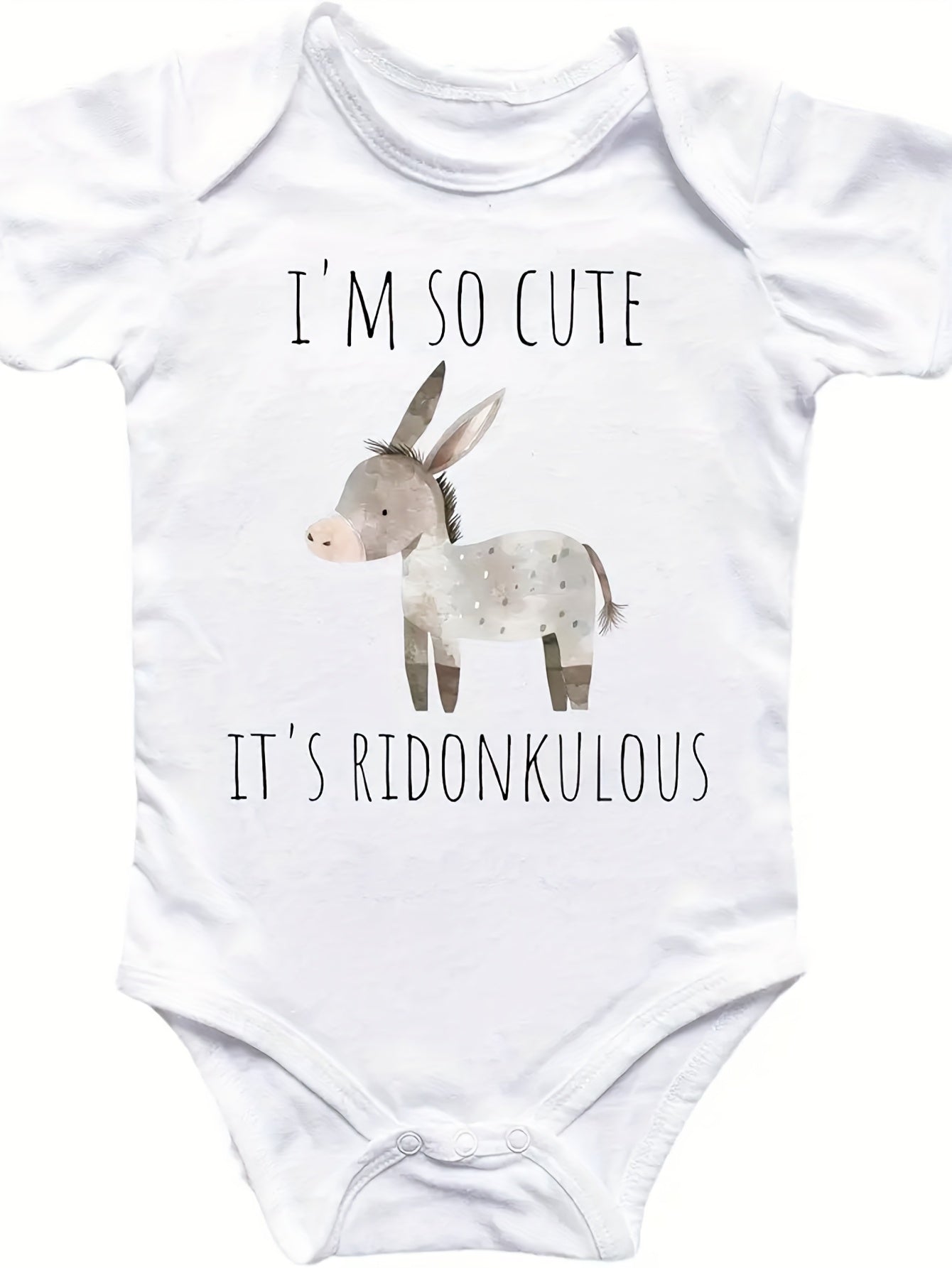 Donkey Horse Baby Boy Girl Clothes Infant Bodysuit Funny Cute Newborn, Perfect for Outdoor