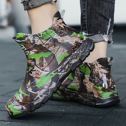 Men's Rain Boots - Slip-On Ease