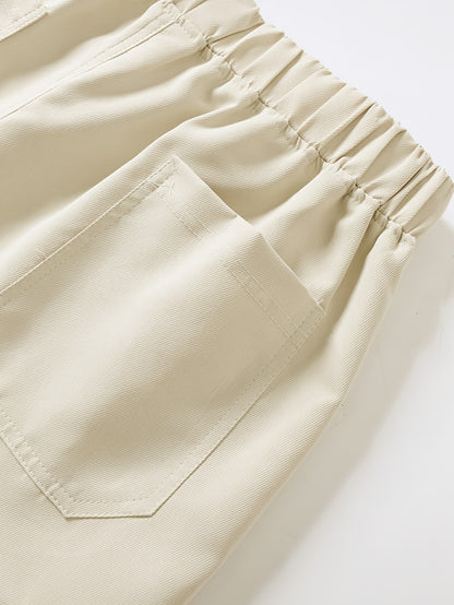 2pcs Men's Cargo Shorts, Multi-Pocket Loose Fit Utility Shorts, Durable Outdoor Hiking Tactical Shorts, Summer Casual Relaxed Fit Work Shorts with Flap Pockets