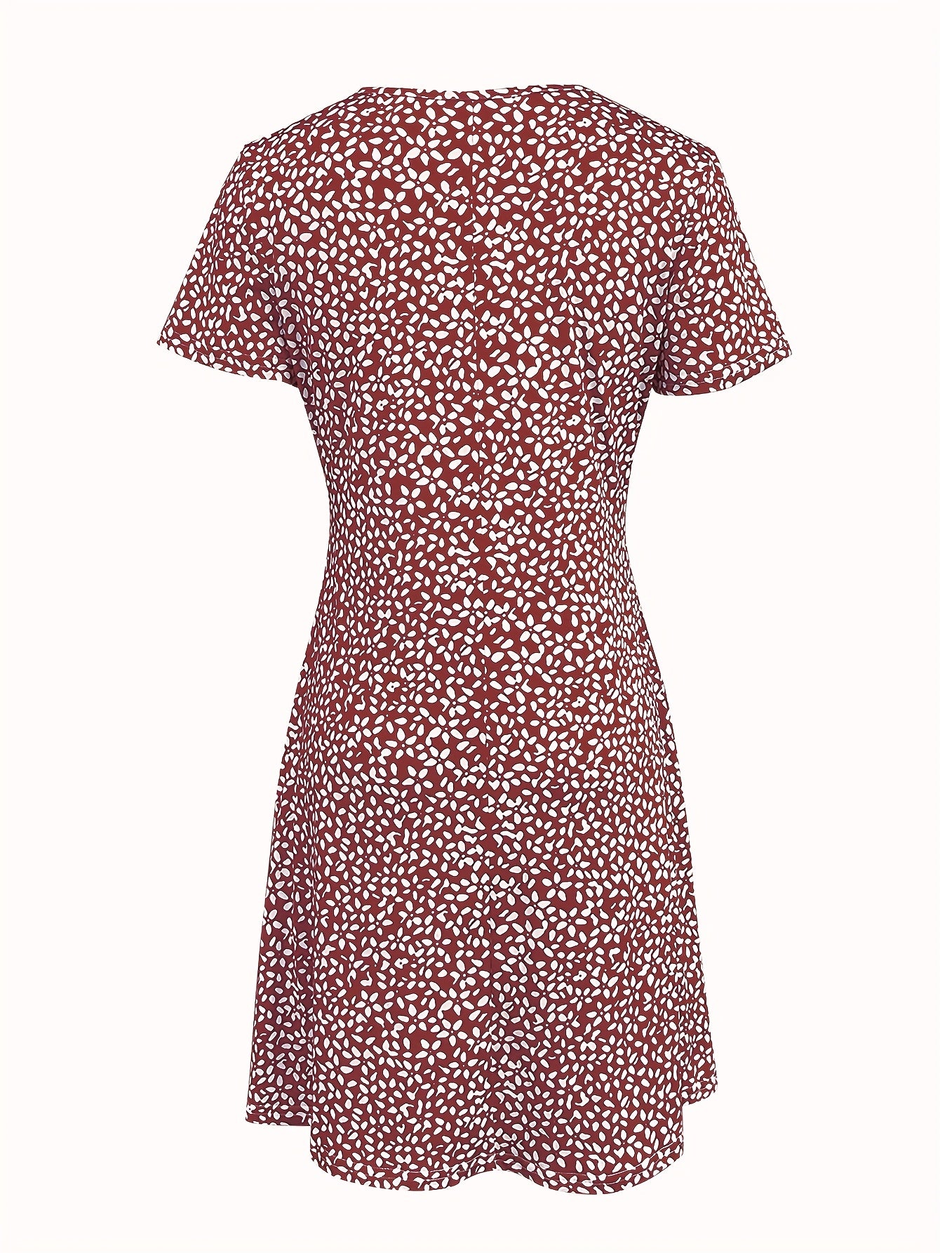 [Holiday Beach Dress] Casual Holiday Beach Dress for Women in a Versatile Mom Style, Featuring Spring And Summer Prints