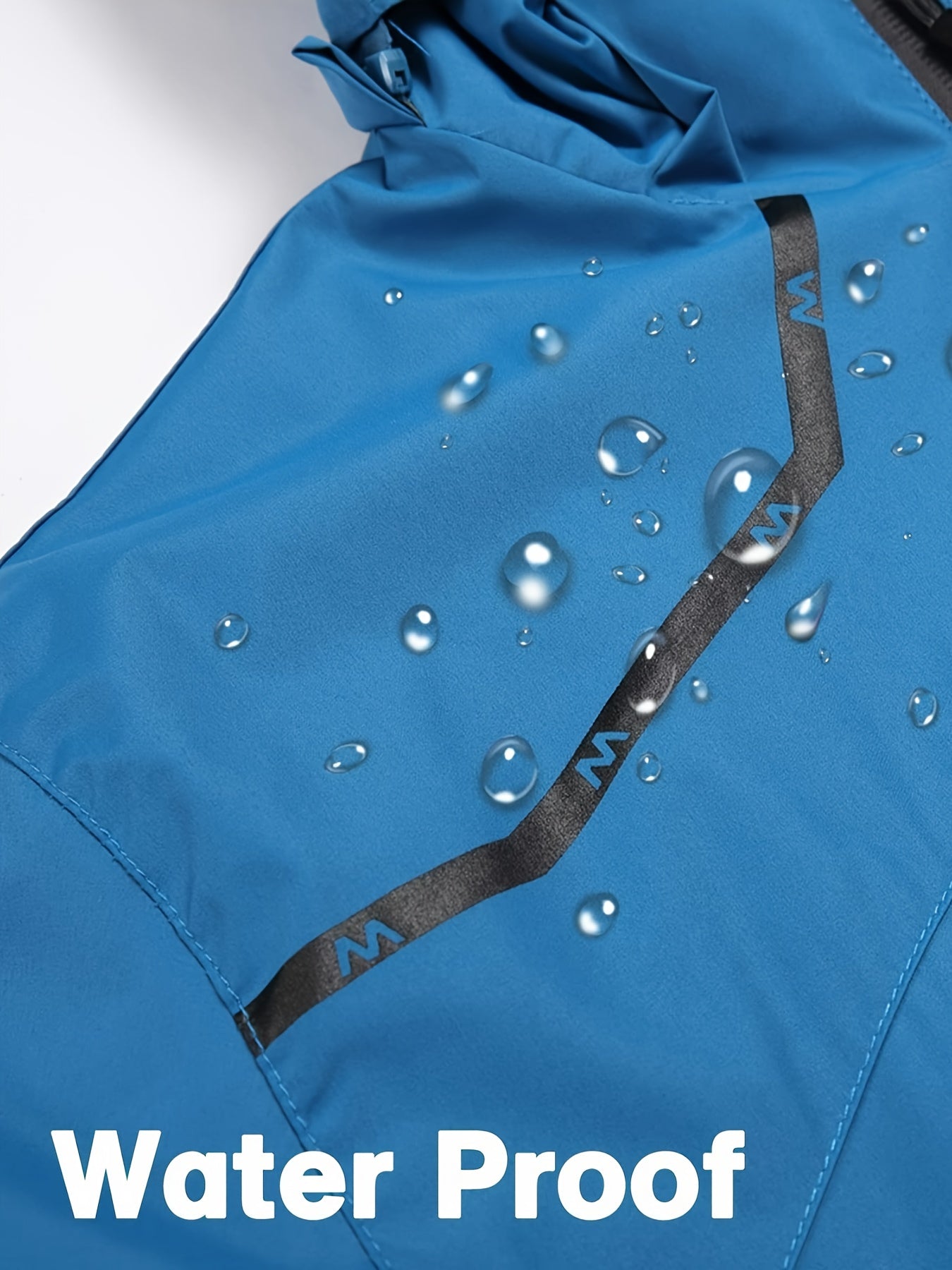 Men'S Rain Jacket Waterproof Lightweight Packable Raincoat Pullover Windbreaker with Hood for Hiking Running