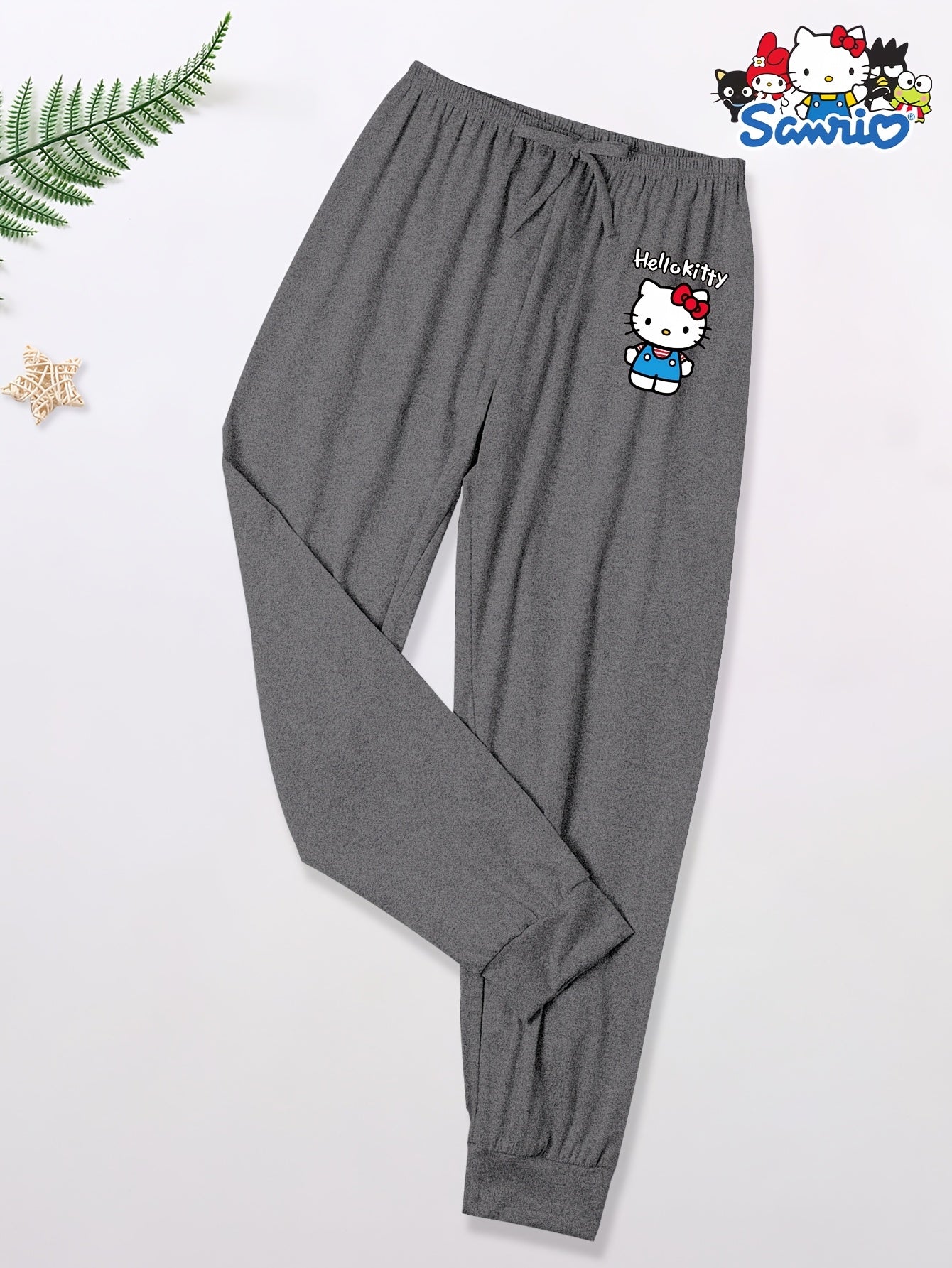 3pcs Sanrio Hello Kitty Women'S Printed Pajama Pants, Four Seasons Comfortable and Loose