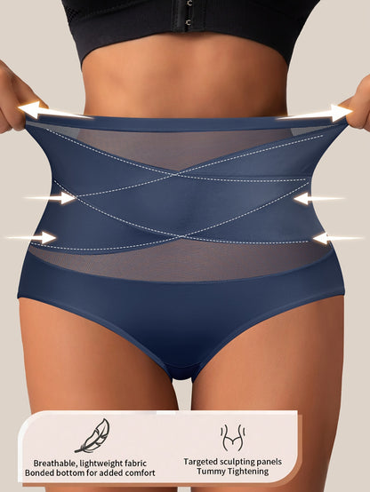 QUASTI 4pcs Women'S Underwear High Waist Tummy Control Panties Seamless Shapewear Briefs Butt Lifting Body Shaper for Waistline Reduction And Full Coverage Support