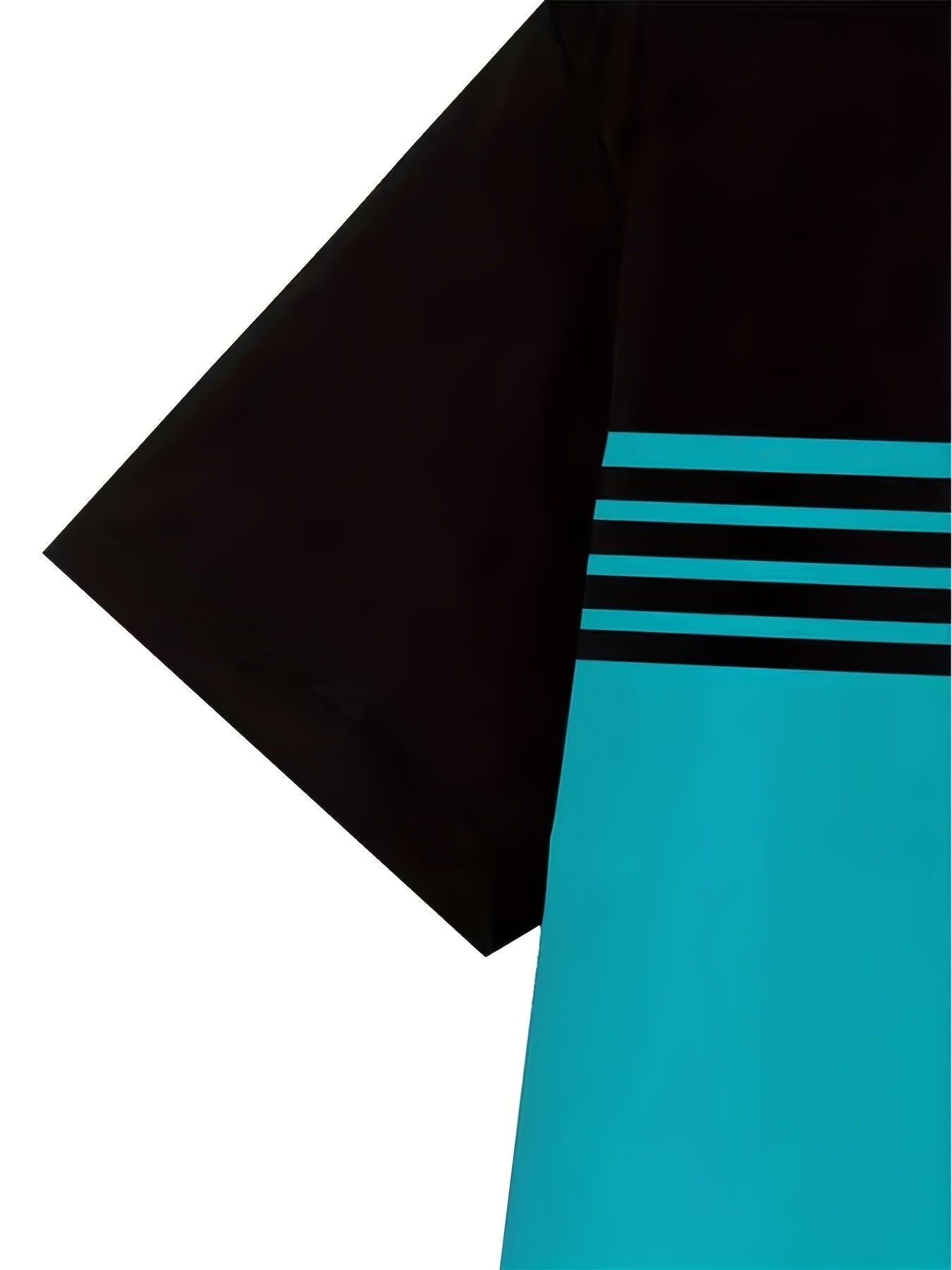 3pcs Men's Moisture Wicking Breathable Short Sleeve T Shirts Vertical Stripe - product view 1