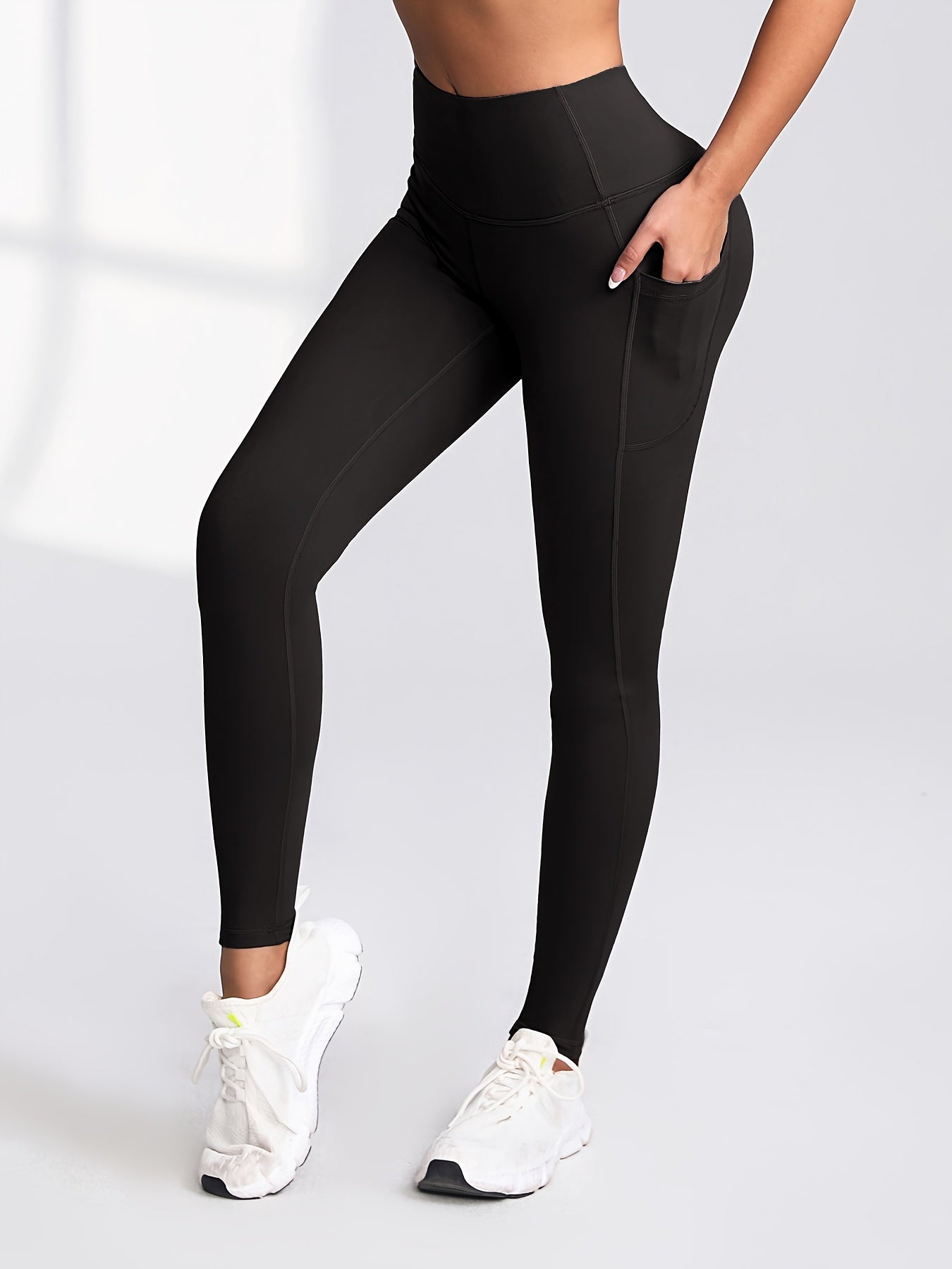 6pcs Leggings with Pockets for Women, High Waist Leggings