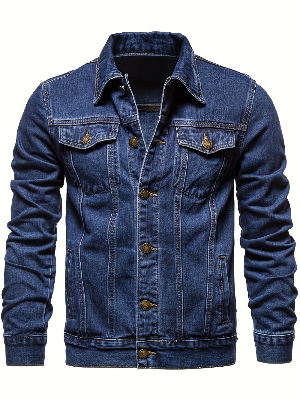 Men's Versatile Denim Pullover Coat Everyday 037