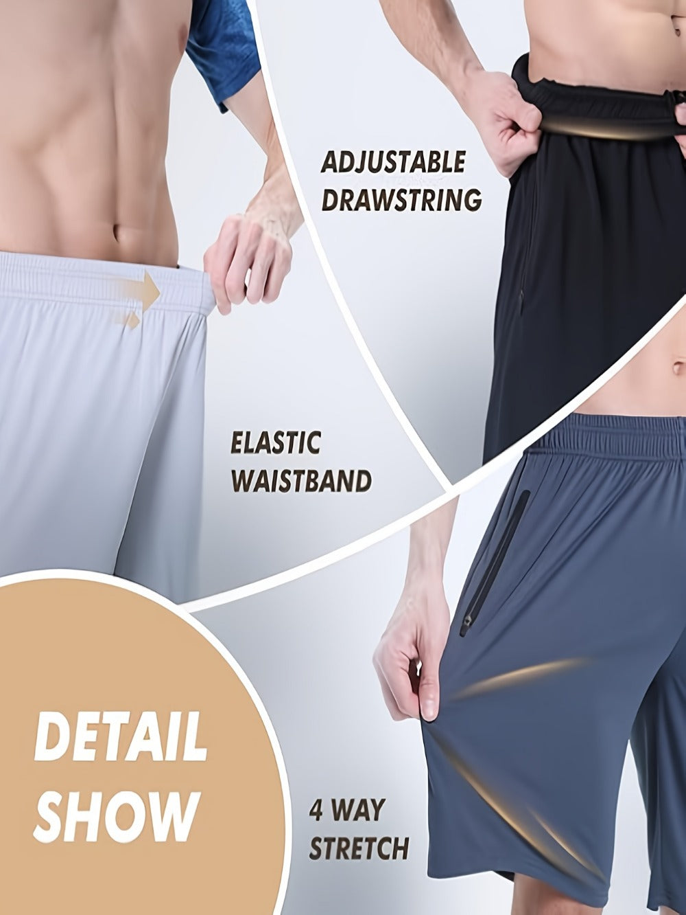Men's Athletic Shorts - Quick Dry With Pockets Active Style 803173
