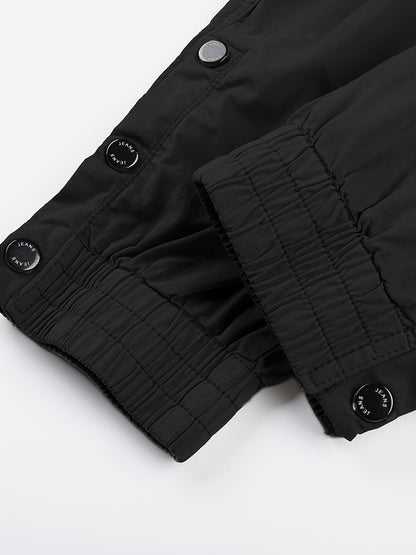 Solid Cargo Men's Casual Long Pants with Multiple Pockets AndButtons, Outdoor Hiking Camping Mountaineering