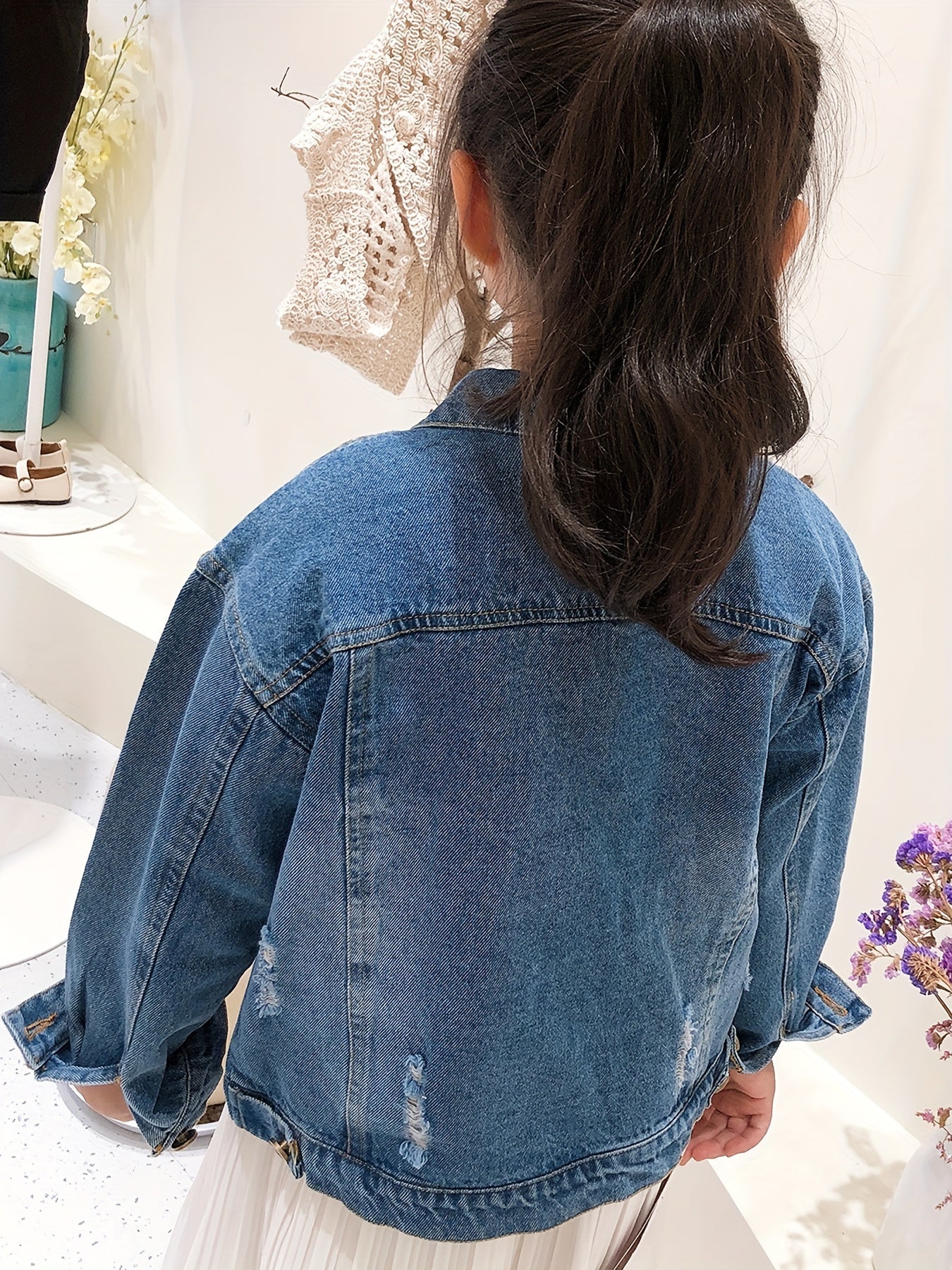 2024 New Kids Girls Boys Basic Jean Jacket Classic Coats Denim Tops Children Casual Outerwear Teen Outfit 5-14 Years
