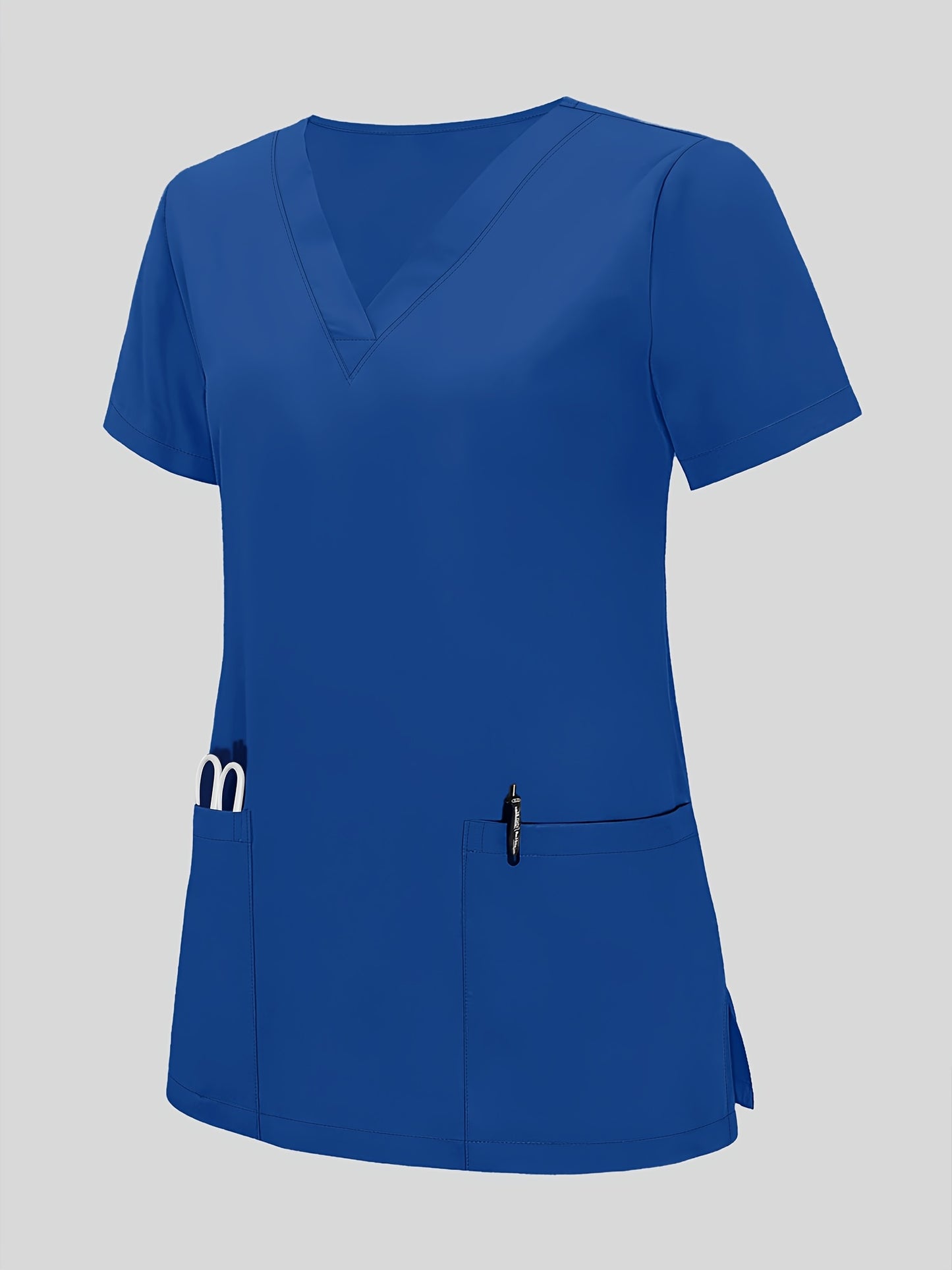 Women'S V-Neck Frosted Breathable Uniform Hand Washing Workwear Brush Hand Clothes Top