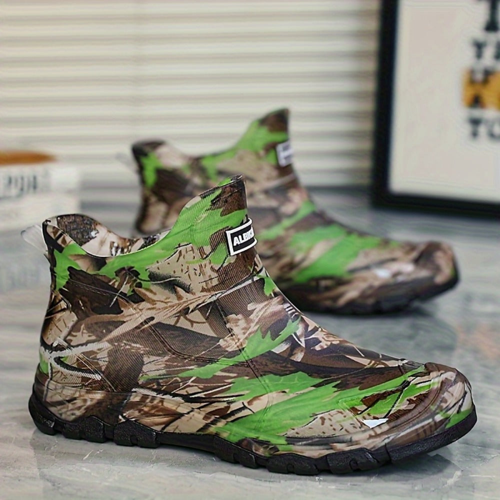 Men's Rain Boots - Slip-On Ease