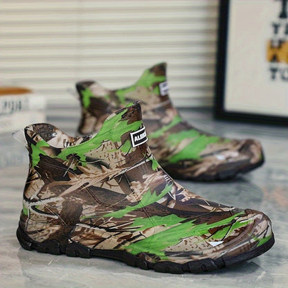Men's Rain Boots - Slip-On Ease