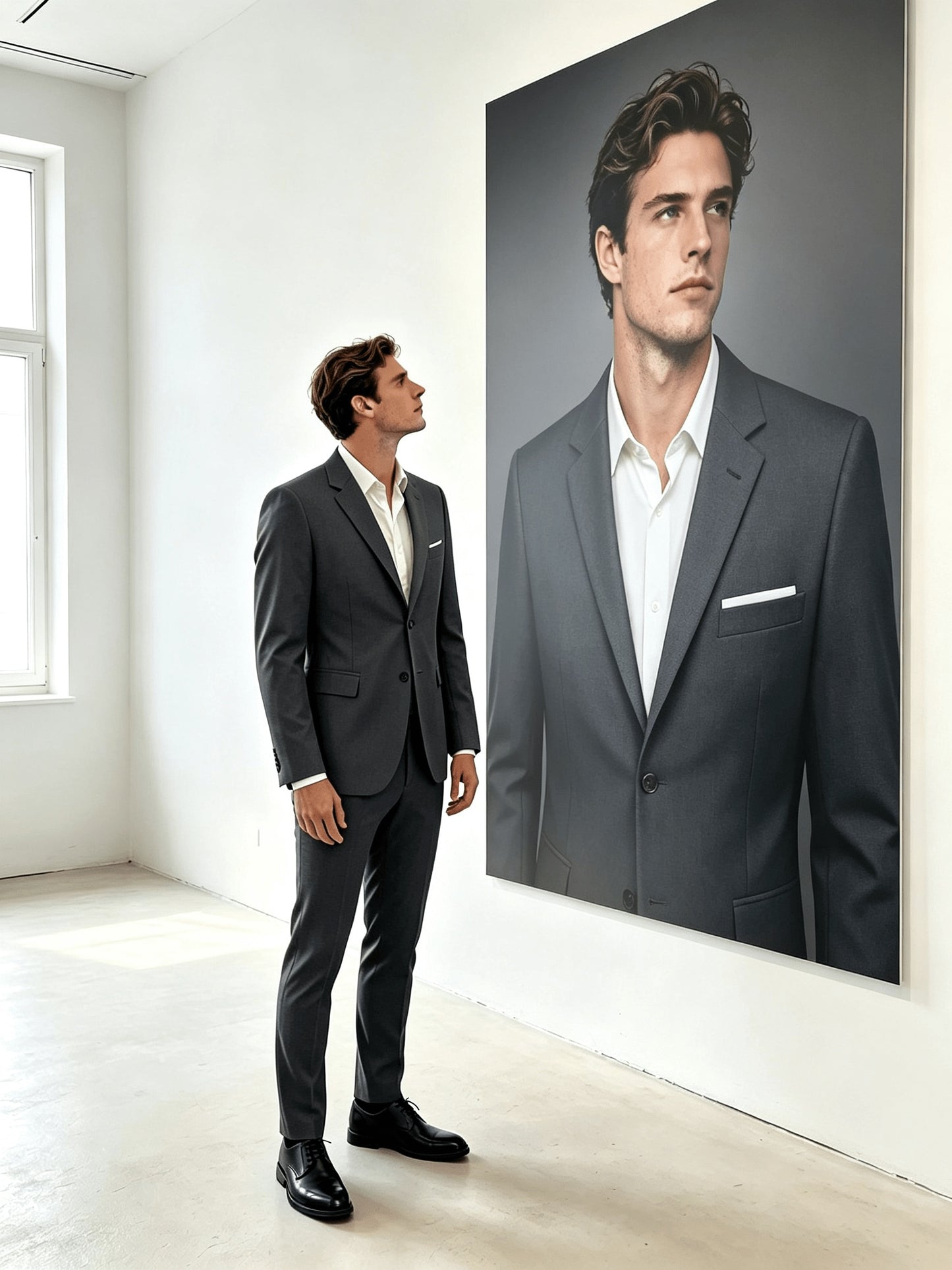 Men's Suits for Men, Trajes Para Hombres Elegantes - Solid Color Serge Blazer Pants Set, Slim Fit Modern Men's 2pcs Suit for Business, Formal & Graduation Events