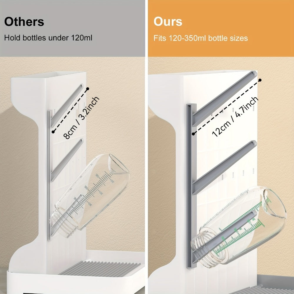 Bottle Drying Rack - Space-Saving Vertical BPA-Free Countertop