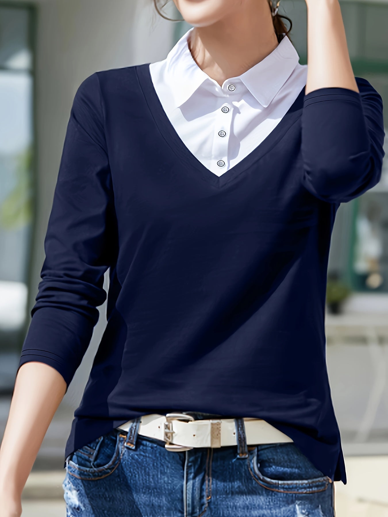 Women's Casual Elegant Shirt - Soft Pink Solid Color, Breathable Stretch Fabric, Machine Washable Collar Button-Front Top for Spring/Summer, Versatile Casual & Formal Wear, Medium Elasticity, Buttonup Front, Stretchable Material, Summer Outfit, Classic St