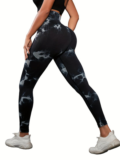 3-Pack Tie-Dye Seamless High Waistband Sweat Pants